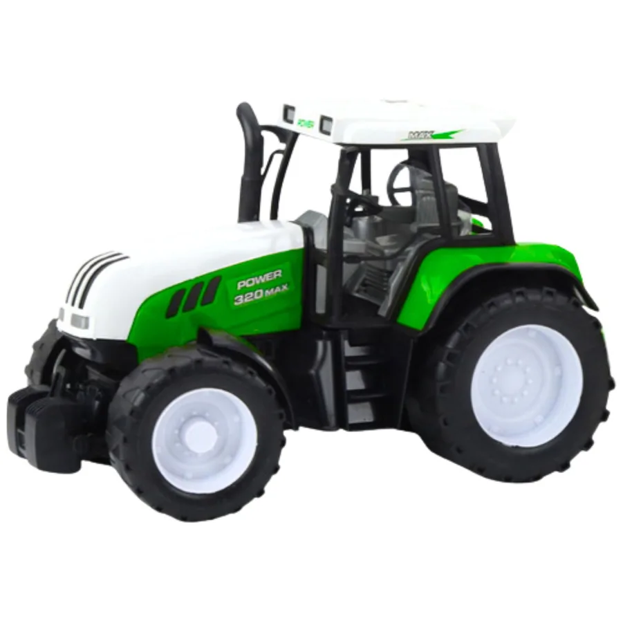 Traktor Rolniczy Farmerski Z Przyczepą Mieszalnik Paszy Zielony 50cm - obrazek 4