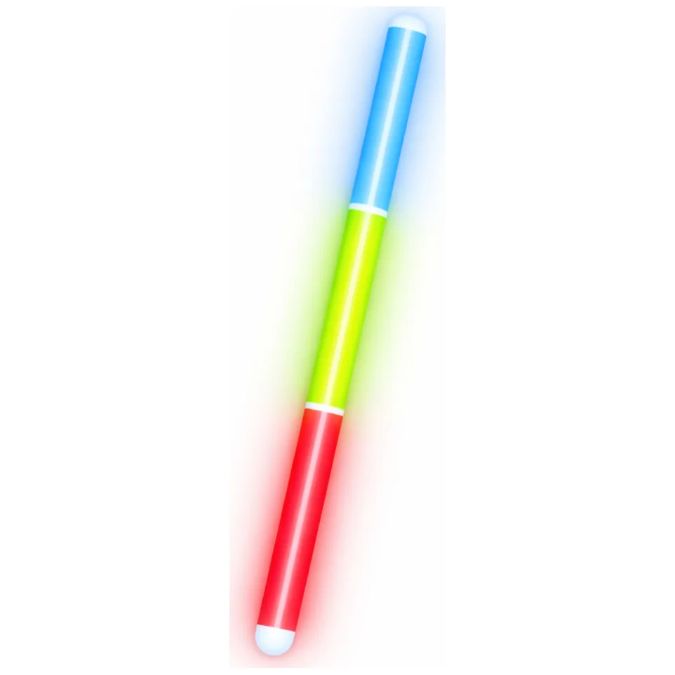 Pałka Trzykolorowa Fluorescencyjna Świeciąca W Ciemności Neon Stick 31,5 cm - obrazek 2