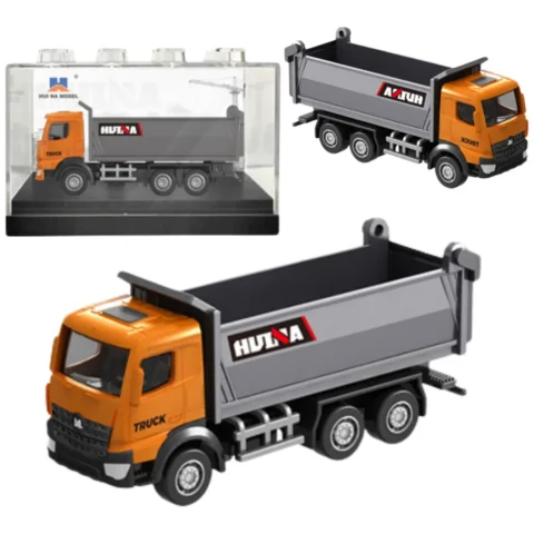 Wywrotka Metalowa Model Kolekcjonerski Huina Pomarańczowa 1:80