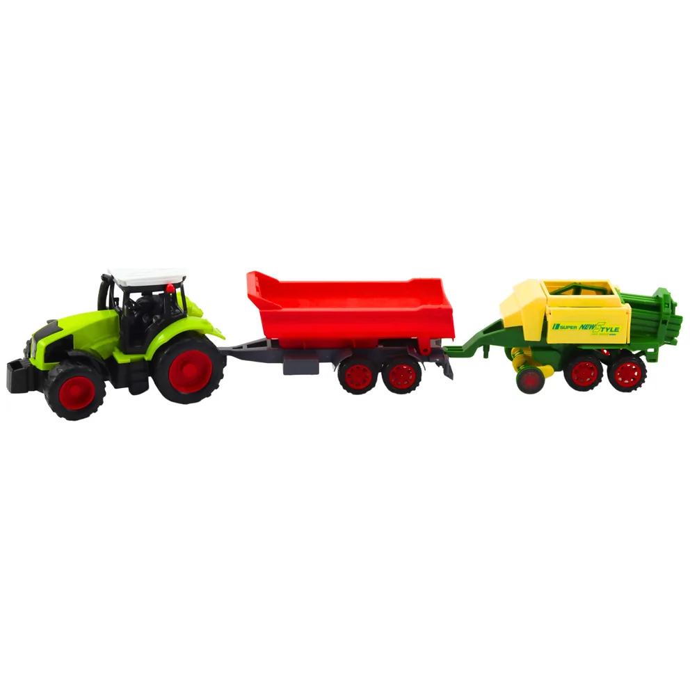 Zestaw Traktor Rolniczy Przyczepa Prasa Maszyna Rolnicza - obrazek 2