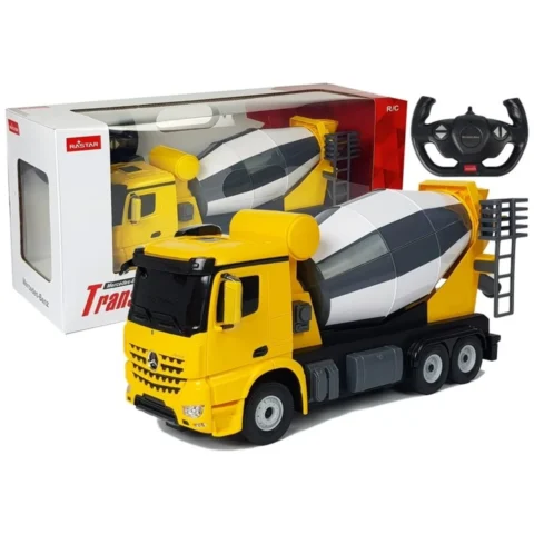 Auto R/C Mercedes-Benz Arocs Rastar 1:14 Żółte na Pilota
