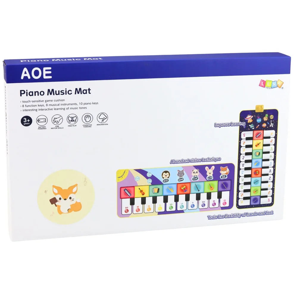 Muzyczna Mata Edukacyjna Taneczna Interaktywna Pianinko Kosmos 120 x 48 cm - obrazek 4