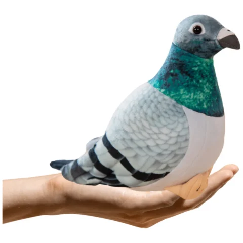 Maskotka Pluszowy Gołąb Grzywacz Szary 20cm
