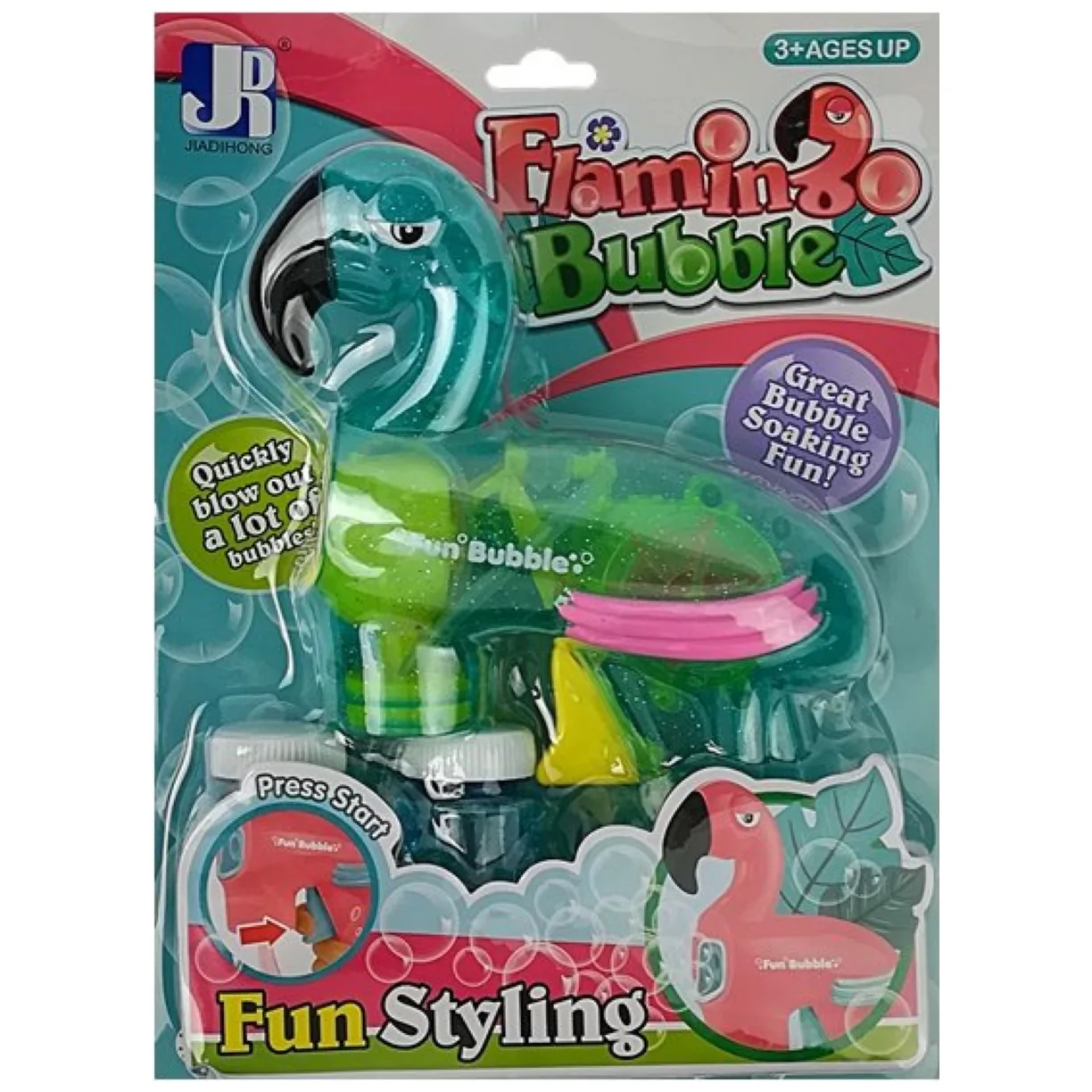 Pistolet do baniek mydlanych flaming niebieski - obrazek 4