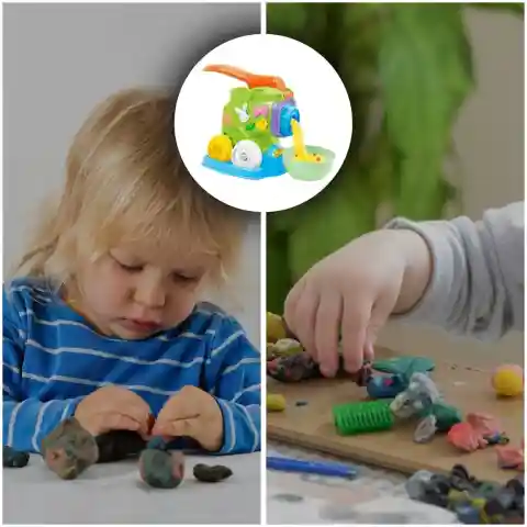 CIASTOLINA MAKARONOWA MASZYNKA ZESTAW KREATYWNY DLA DZIECI NA PREZENT