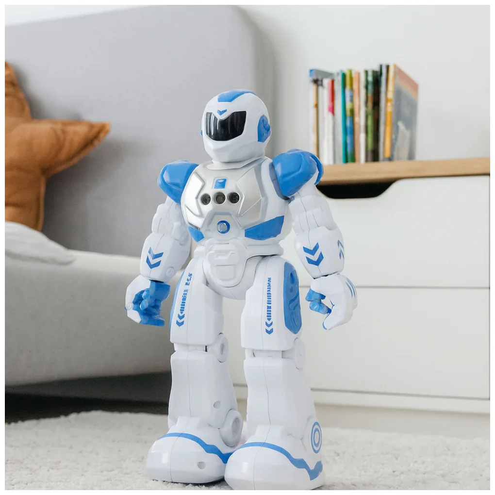 Robot Edukacyjny Zdalnie Sterowany RC Mówi Tańczy Światła Dźwięki Niebieski - obrazek 3