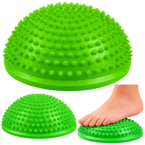 Półkula Sensoryczna Do Masażu Ćwiczeń Równowagi Zielona 16 cm