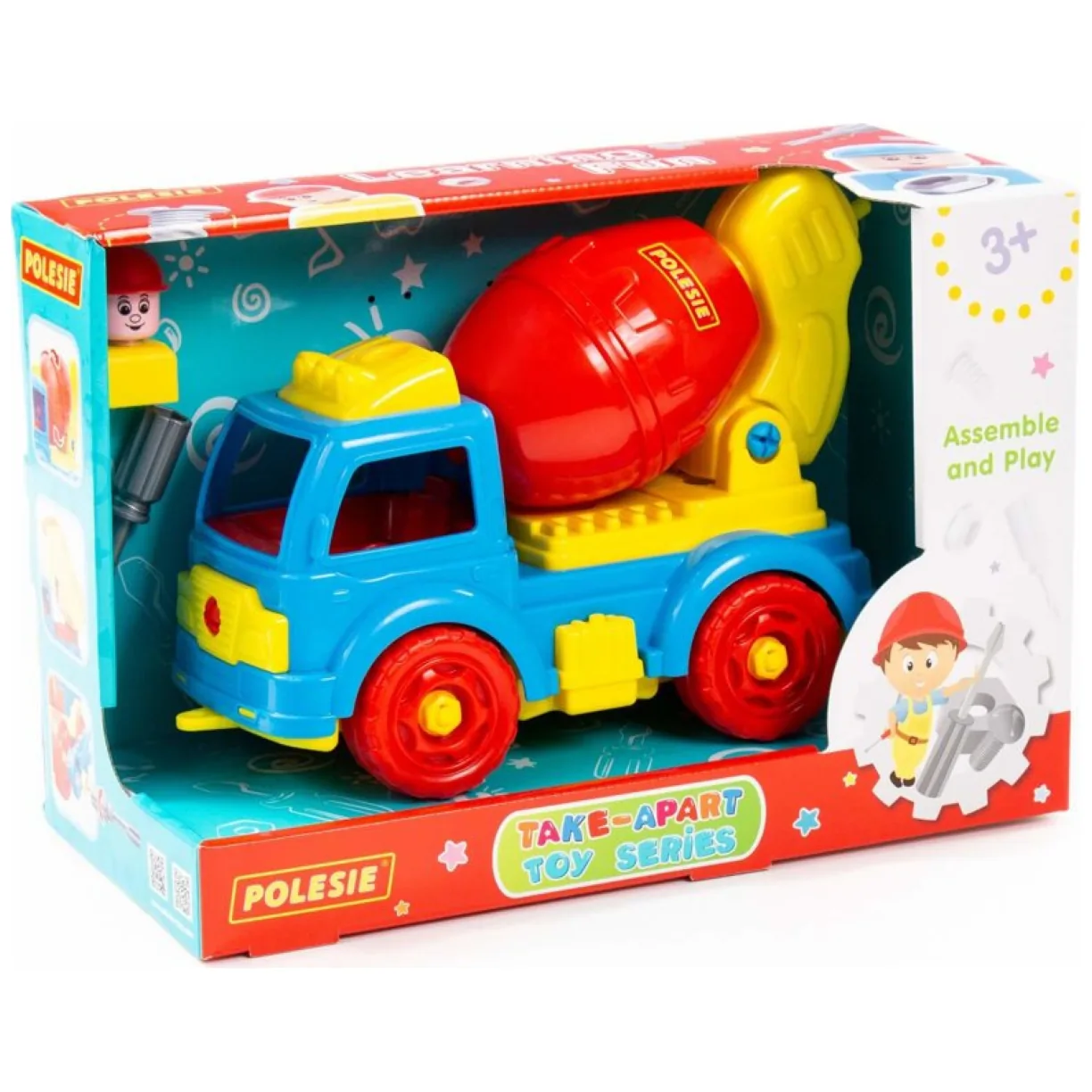 Betoniarka Transport Klocki Do Rozkręcania DIY 29 Elementów 84804 - obrazek 2