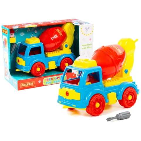 Betoniarka Transport Klocki Do Rozkręcania DIY 29 Elementów 84804