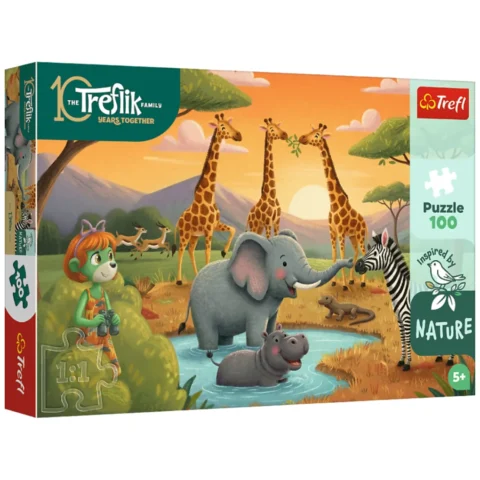 Puzzle - 100 - Wesoła ferajna - Rodzina Treflików - Inspired By Nature - Trefl 16571