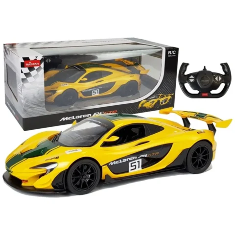 Auto McLaren P1 GTR Samochód Zdalnie Sterowany RC Rastar Żółty 1:14