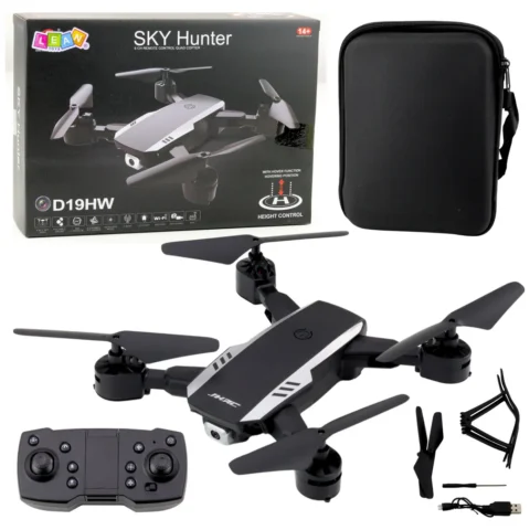 Dron Sky Hunter D19HW Kamera FVP Wi-Fi Pilot Z Uchwytem Na Telefon Etui