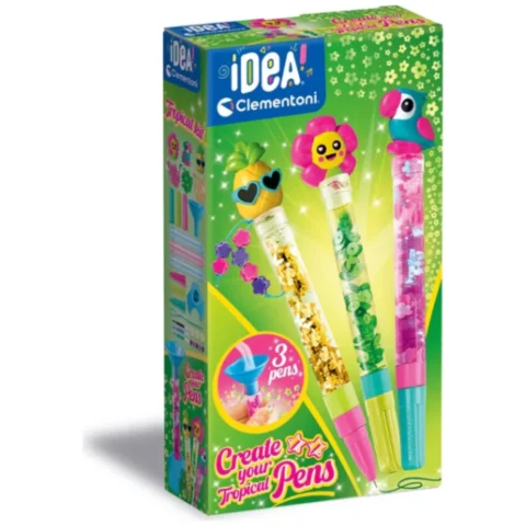 Idea Art Zestaw Mini Fabryka Tropikalnych Długopisów Clementoni 18830