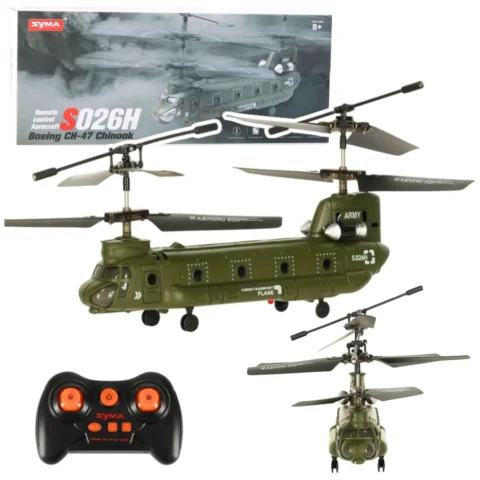 Helikopter Śmigłowiec Zdalnie Sterowany RC Syma S026H-1 Zielony Khaki
