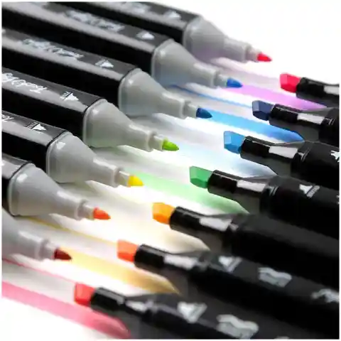 MARKERY ALKOHOLOWE 168 SZT Flamastry Mazaki Pisaki Dwustronne Pro + TORBA Kod producenta: Zestaw 168szt Pro Touch Dwustronne Torba