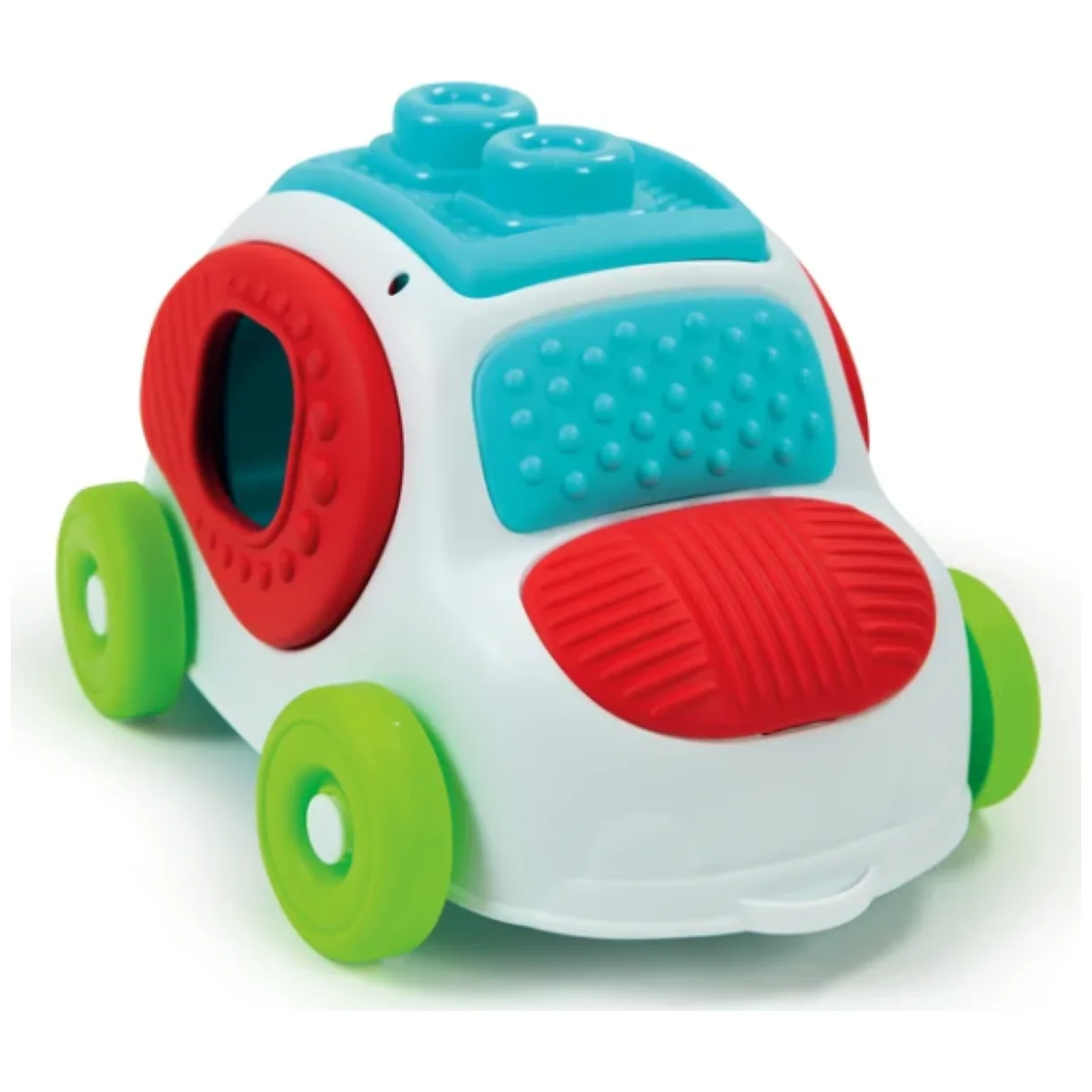 Clemmy Autko Sensoryczne z Klockami Sorter Clementoni 17315 - obrazek 2
