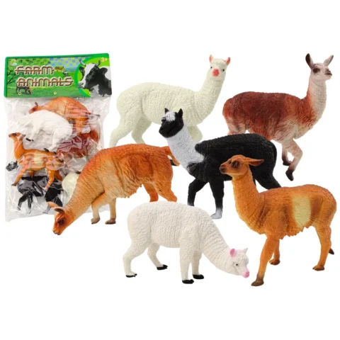 Zestaw Alpaki Lamy Farma Zestaw Figurki 6 szt. Mix
