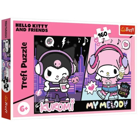 Puzzle - 160 - Kuromi rządzi - Hello Kitty - Trefl 15430
