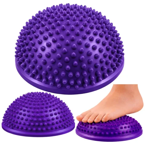 Półkula Sensoryczna Do Masażu Ćwiczeń Równowagi Fioletowa 16 cm