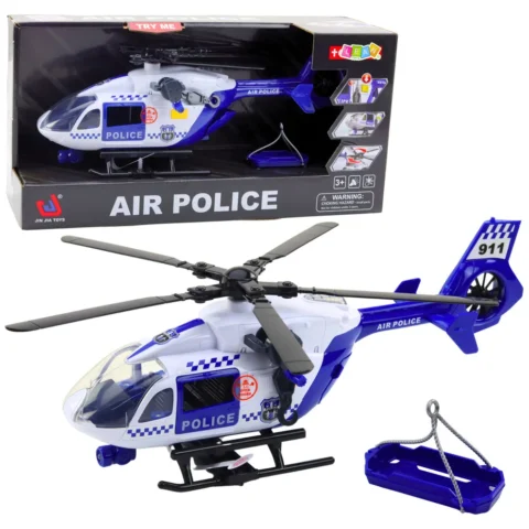 Helikopter Policyjny Hak Nosze Światła Dźwięki 1:12