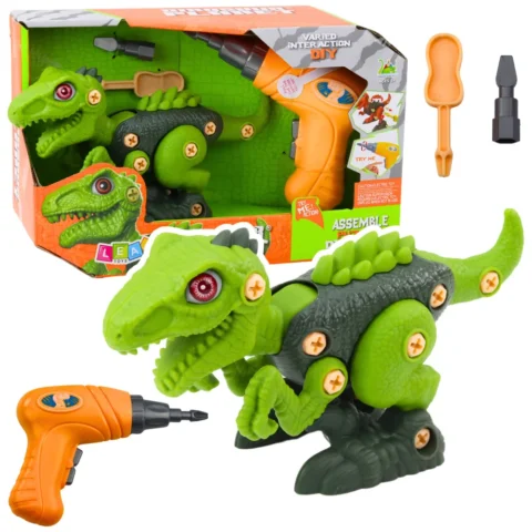 Dinozaur Do Rozkręcania Skręcania Zielony Wiertarka DIY