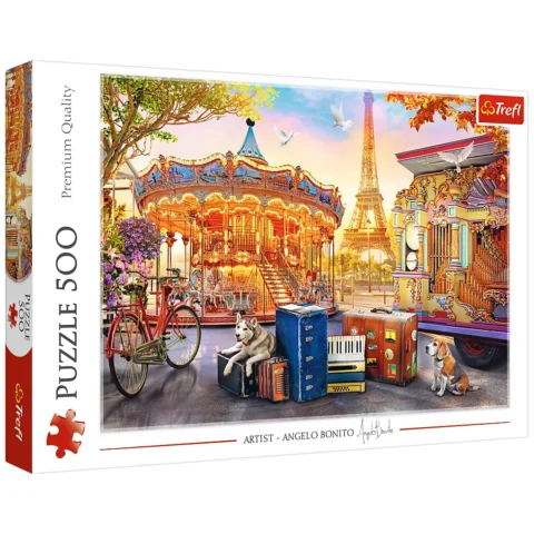 Puzzle - 500 - Wakacje w Paryżu - Trefl 37426