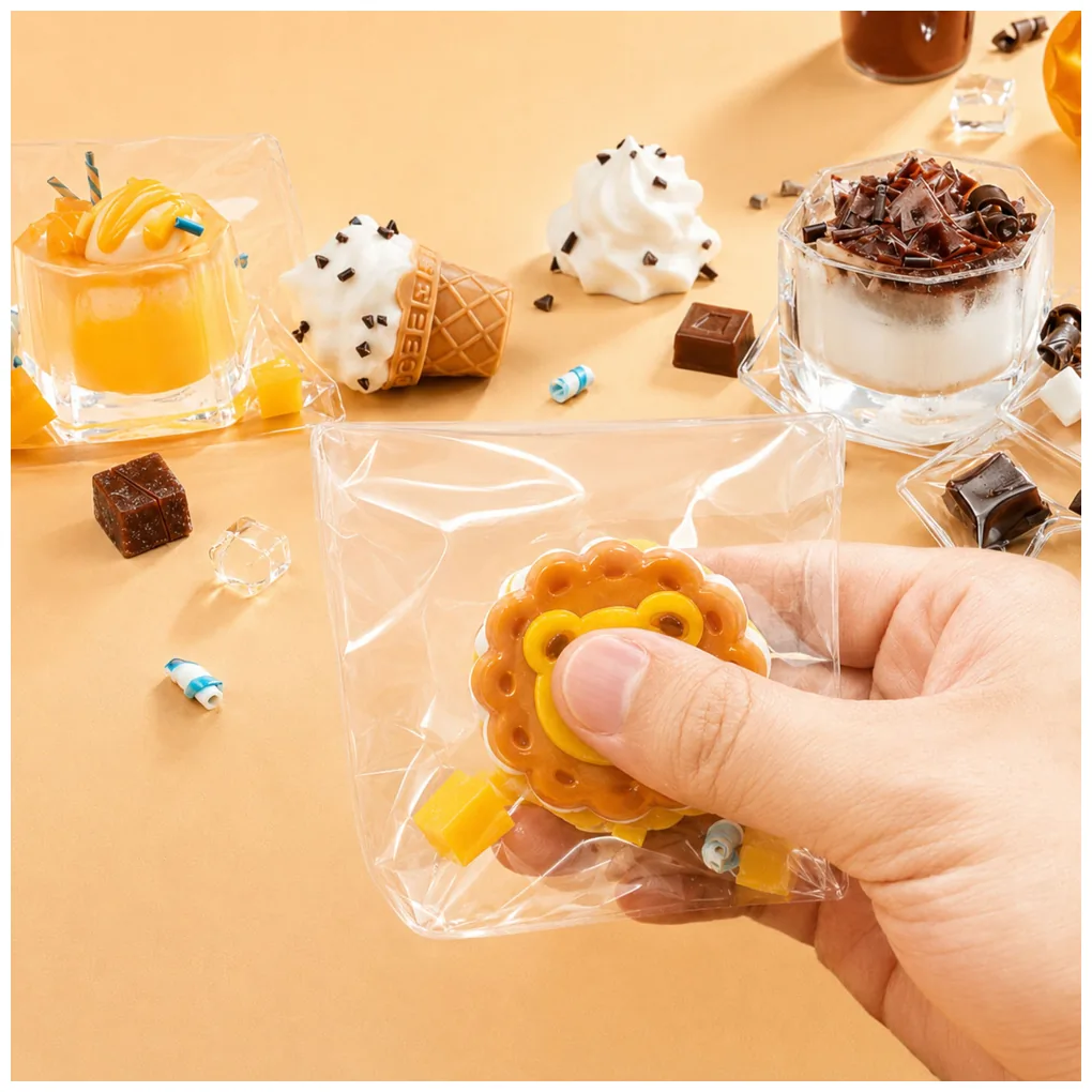 Zestaw Kreatywny Plastyczny Tworzenie Squishy Ozdobne Słodycze Napoje DIY - obrazek 4