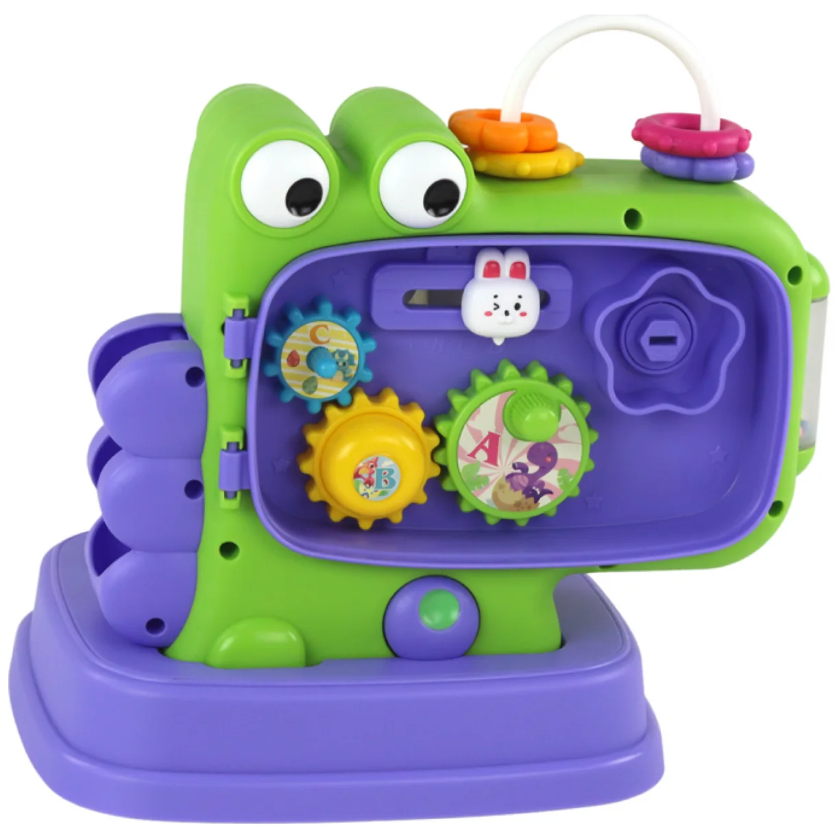 Dinozaur Panel Edukacyjny Whac-A-Mole Sorter Gra Dla Dzieci Fioletowy - obrazek 3