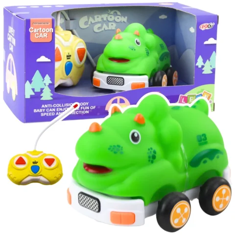 Autko Zdalnie Sterowne RC Dla Malucha Dinozaur Zielony