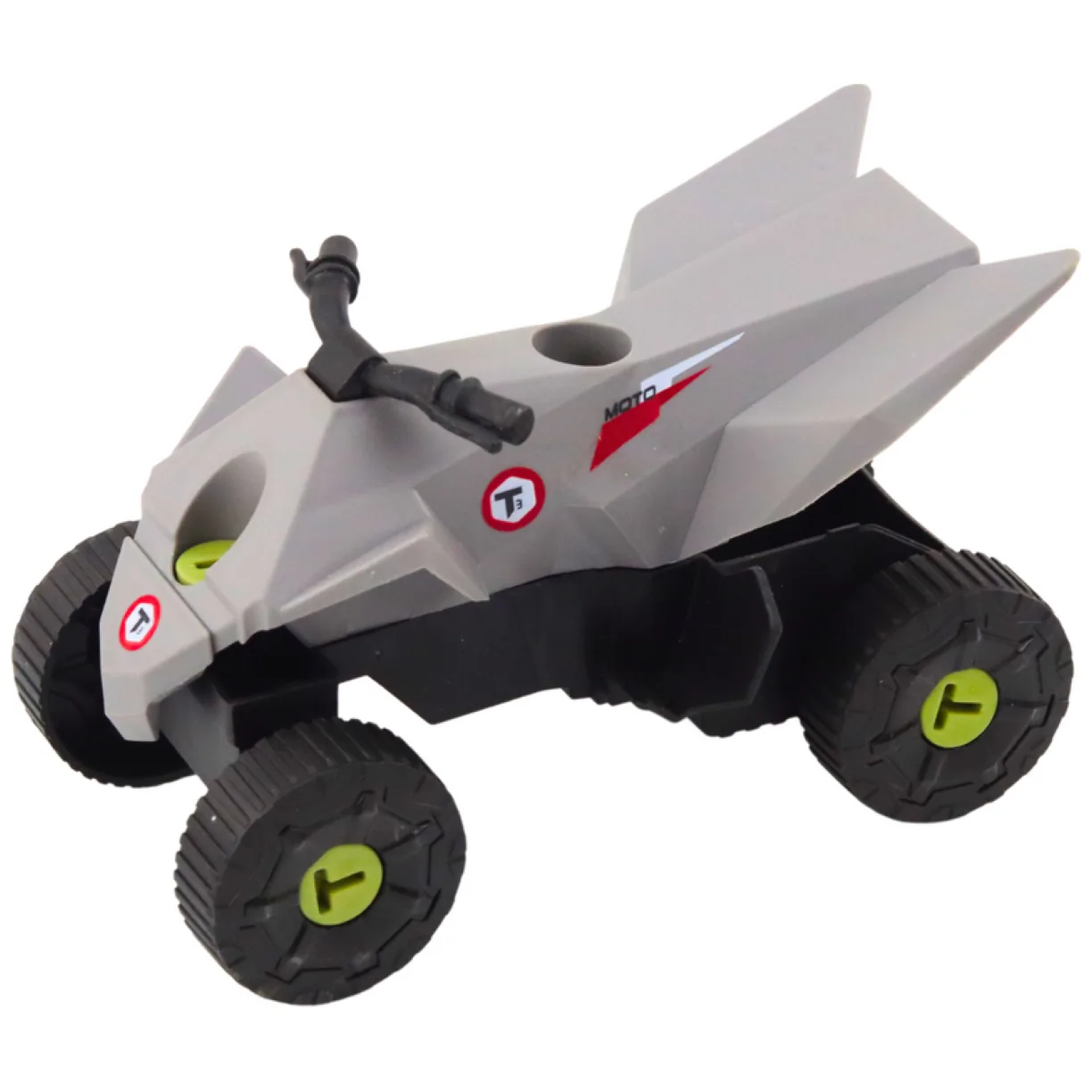 Zestaw Nowoczesne Auto z Quadem Do Rozkręcania DIY Szary - obrazek 3