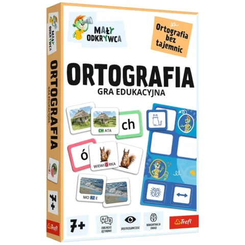Gra dla dzieci Ortografia Mały Odkrywca Trefl 02803