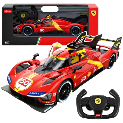 Auto Ferrari 499P Samochód Zdalnie Sterowany RC Czerwone Rastar 1:24