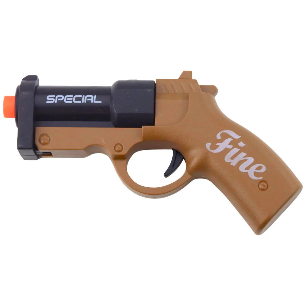 Mini Pistolet Broń Na Naboje I Łuski Czarno-Brązowy 13,5 cm - obrazek 2