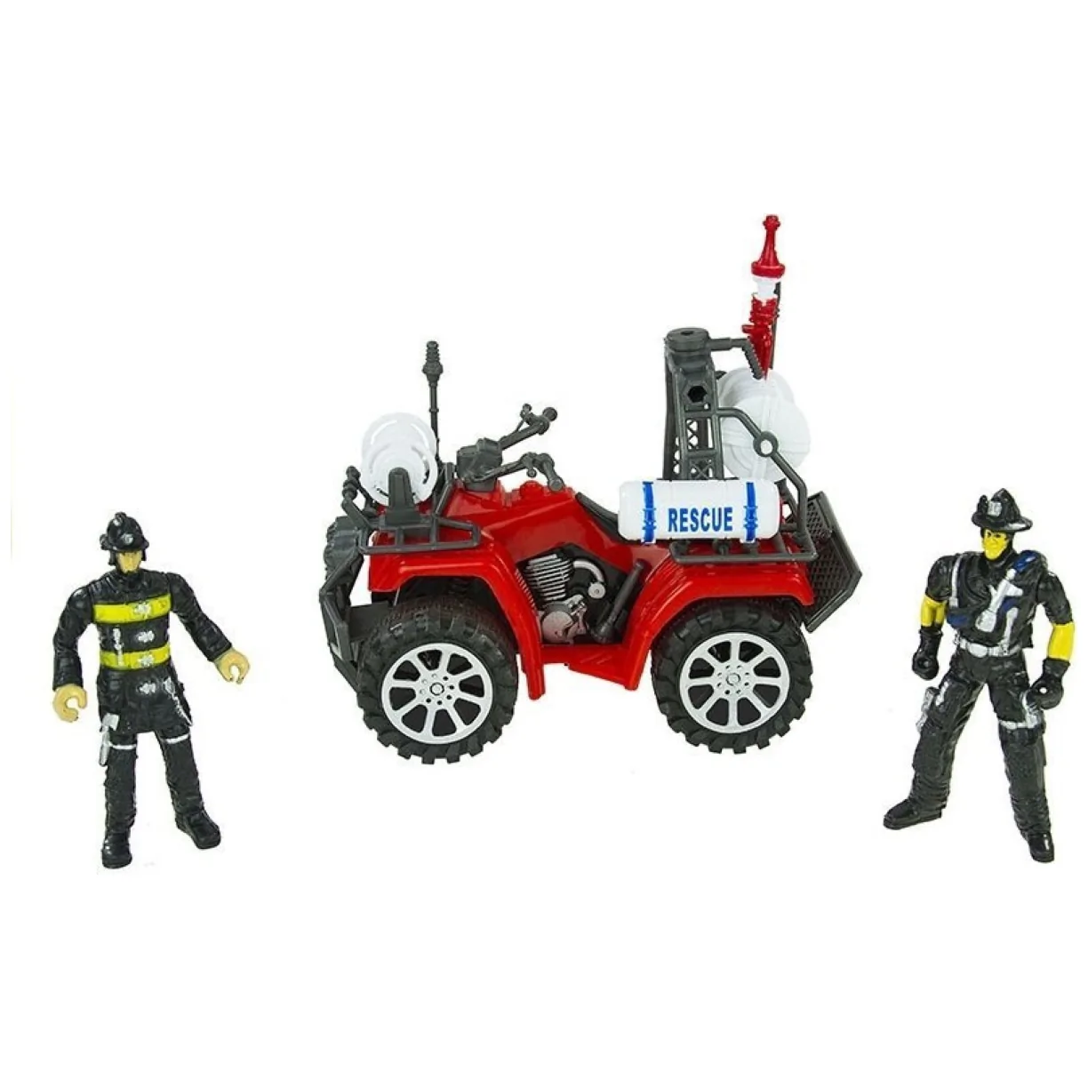 Duży Zestaw Straż Pożarna Wóz Strażacki Figurki Quad Kask Dla Dziecka - obrazek 6
