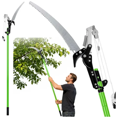 Nożyce Teleskopowe Sekator Piła Do Gałęzi 2w1 Na Wysięgniku 125-240 cm