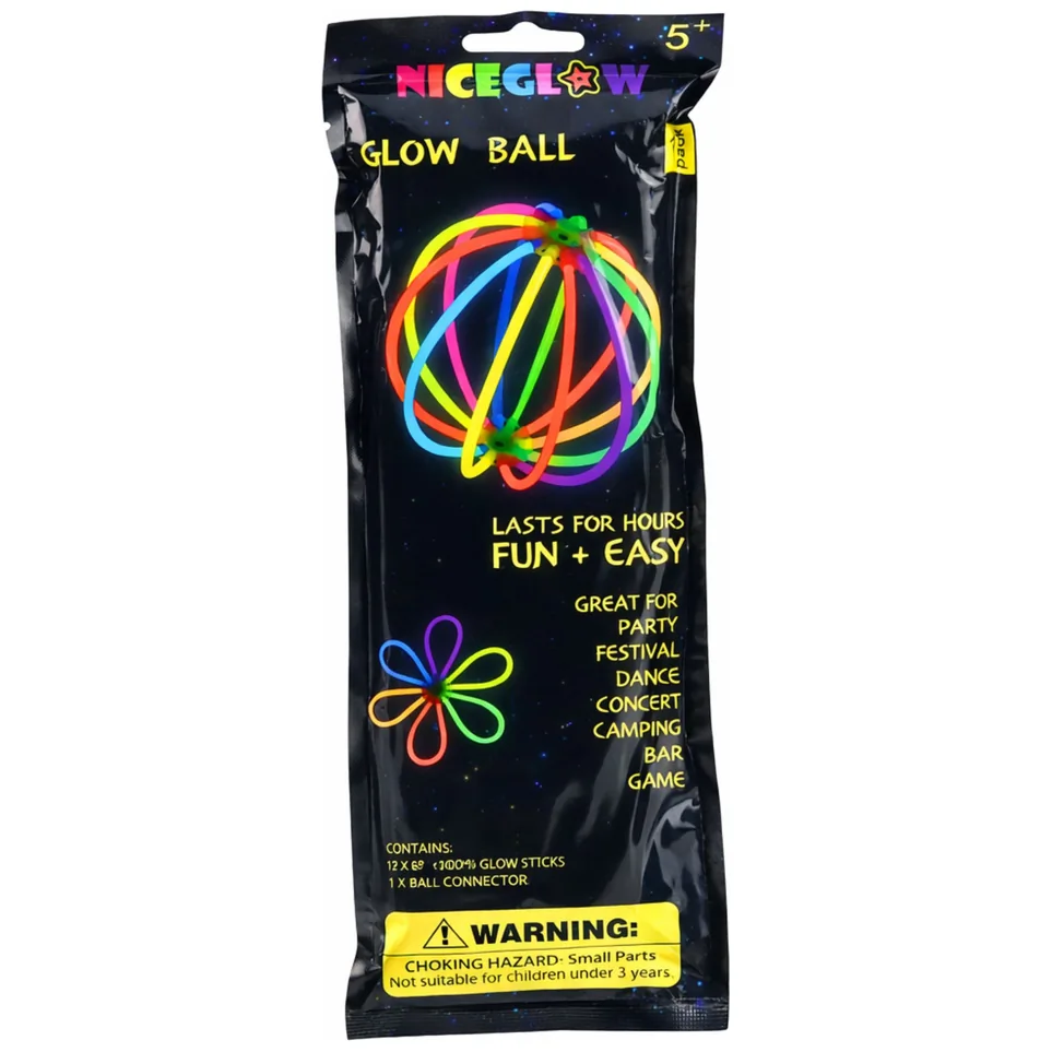 Piłka Fluorescencyjna Świecąca W Ciemnośći Neon Stick 12 Patyczków - obrazek 5