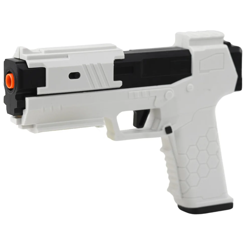 Pistolet Zabawkowy Naboje Piankowe Amunicja Łuski Biały - obrazek 2