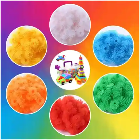 RZEPY CZEPY KLOCKI KREATYWNE KOLOROWE 900+ XXL MEGA ZESTAW ZABAWKA PREZENT Głębokość produktu: 20 cm