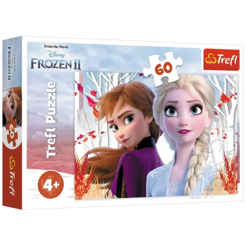Puzzle - 60 - Zaczarowany świat Anny i Elsy - Kraina Lodu II - Trefl 17333