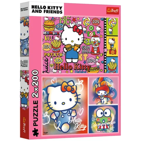 Puzzle - 2x200 - Hello Kitty i przyjaciele - Hello Kitty - Trefl 13336