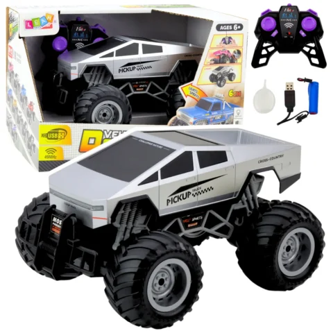 Auto Terenowe Off-Road RC Zdalnie Sterowane Srebrne 1:16