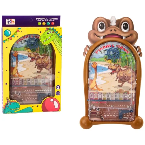 Gra Zręcznościowa Pinball Dinozaury Stojak Brązowy