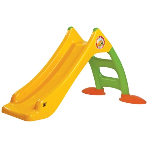 Zjeżdżalnia Ogrodowa Dla Dzieci 3-Stopniowa Drabinka Żółta 130cm 424