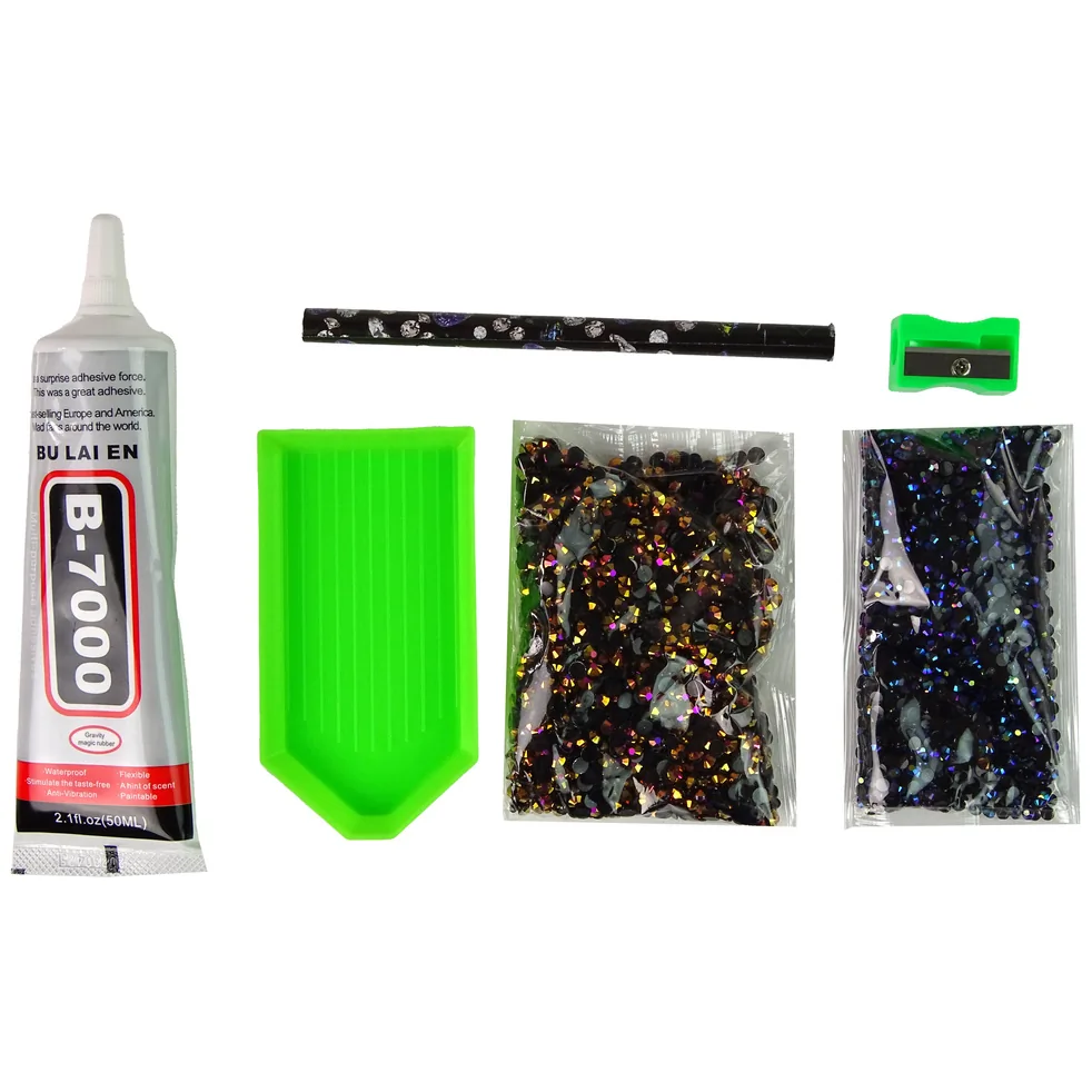 Zestaw Jednorożec DIY Diamenty Kryształki Brązowy - obrazek 3