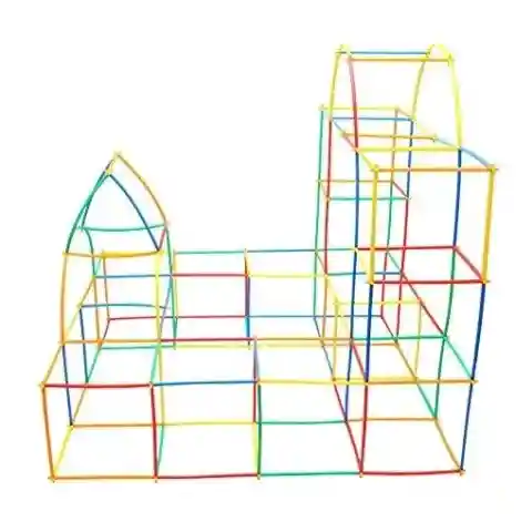 Klocki słomki konstrukcyjne patyczki 800 el