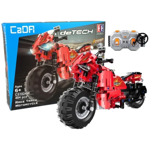 Zestaw klocków CADA Motocykl Zdalnie Sterowany 2.4G 484 elementy