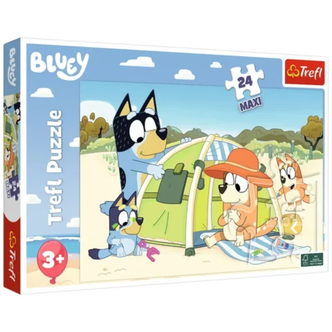 Puzzle - 24 Maxi - Wspaniały dzień Bluey - Trefl 14357