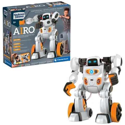 Naukowa Zabawa Zestaw Robot Airo Język Polski Clementoni 50819