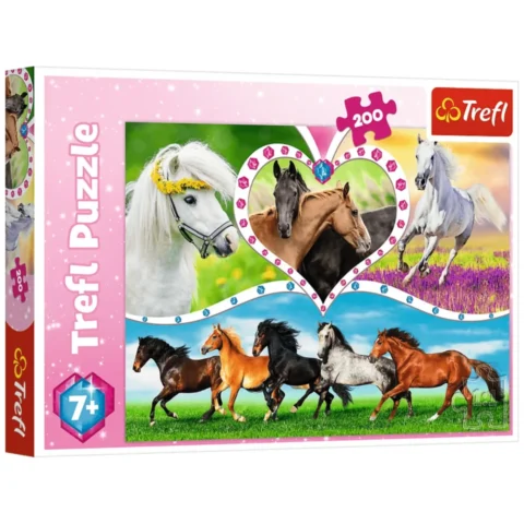 Puzzle - 200 - Piękne konie - Trefl 13248