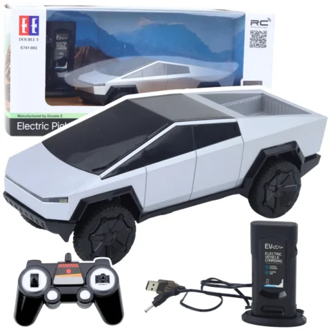 Samochód Zdalnie Sterowany RC Pickup Truck Światła LED Srebrny